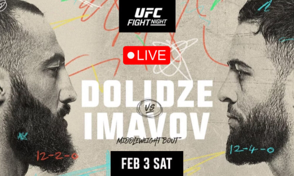 Ver UFC Vegas 85: Dolidze Vs. Imavov - Cartelera Y Horarios En Vivo