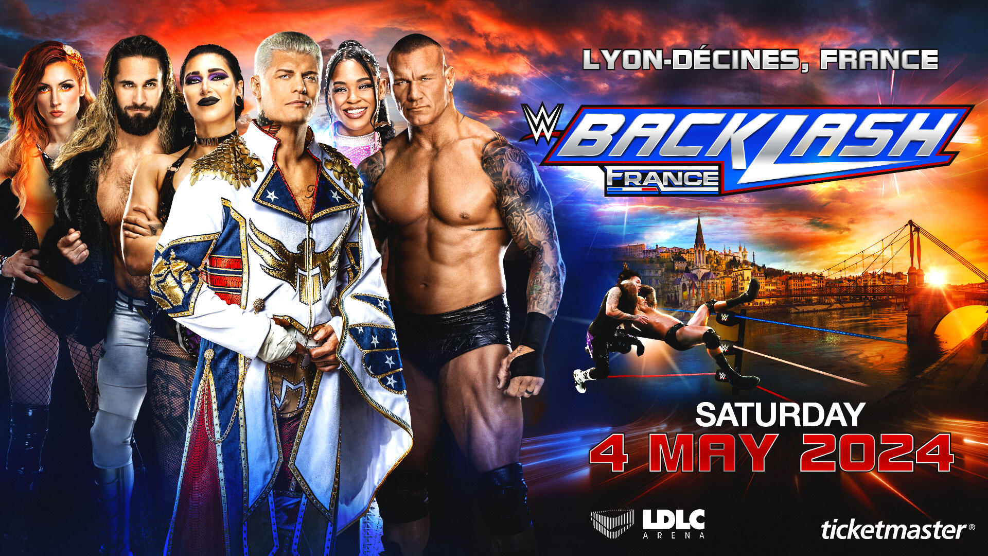 WWE Backlash France 2024 Cartelera, Horarios y Dónde Ver En Vivo en