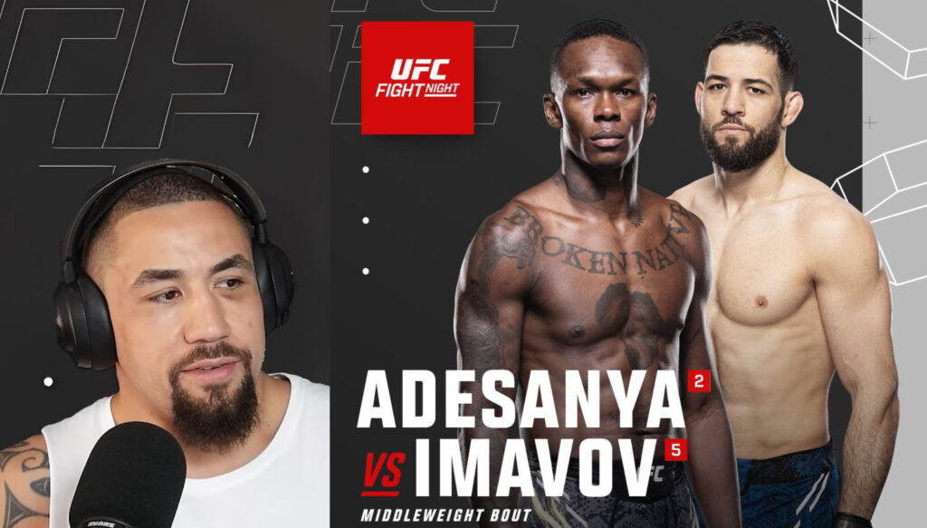 Robert Whittaker revela su predicción para Adesanya vs. Imavov