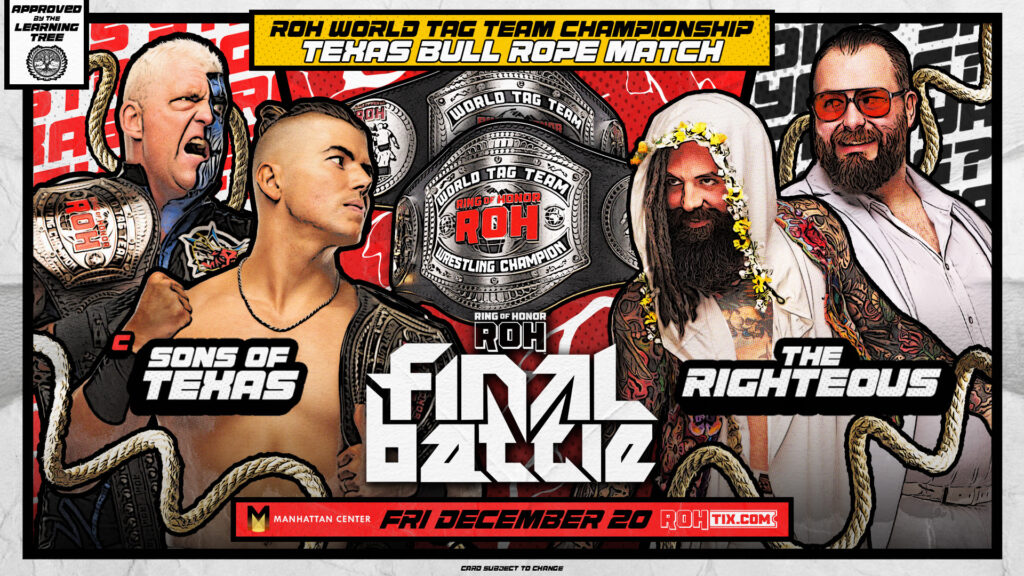 ROH Final Battle 2024: Cartelera - Horarios - Cómo Ver En Vivo