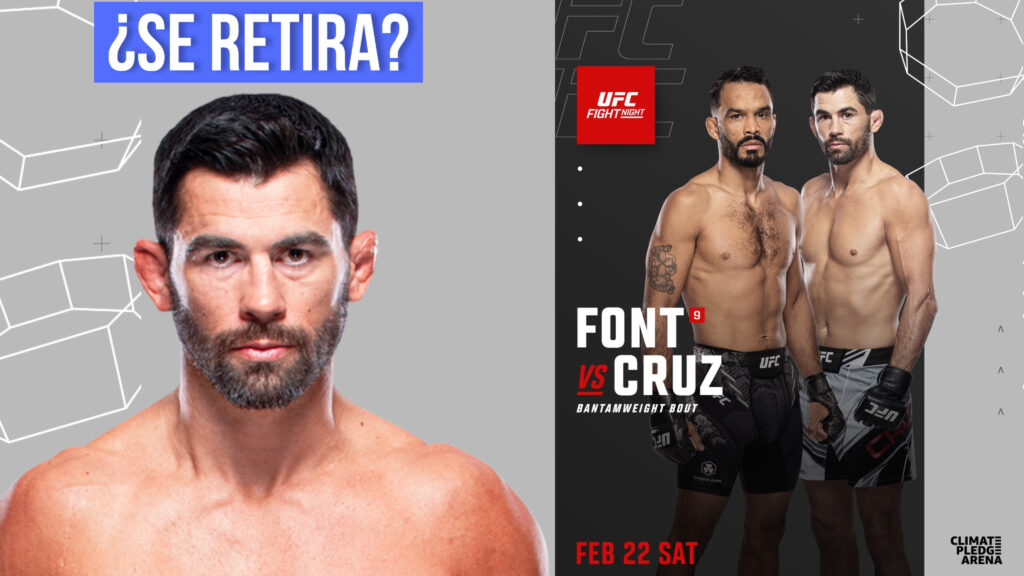 ¿Retiro? Dominick Cruz aclara si UFC Seattle será su última pelea