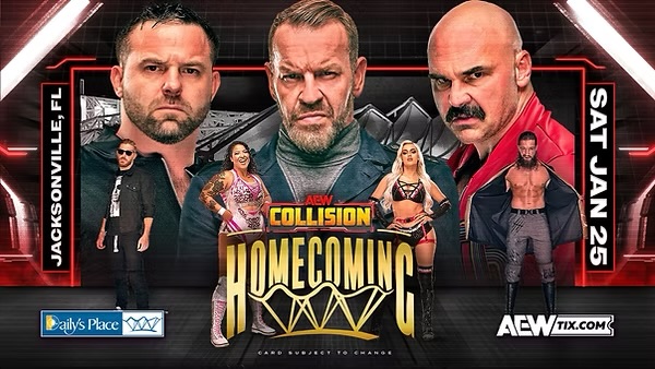 Cartelera AEW Collision Homecoming 25 de enero 2025 En Vivo