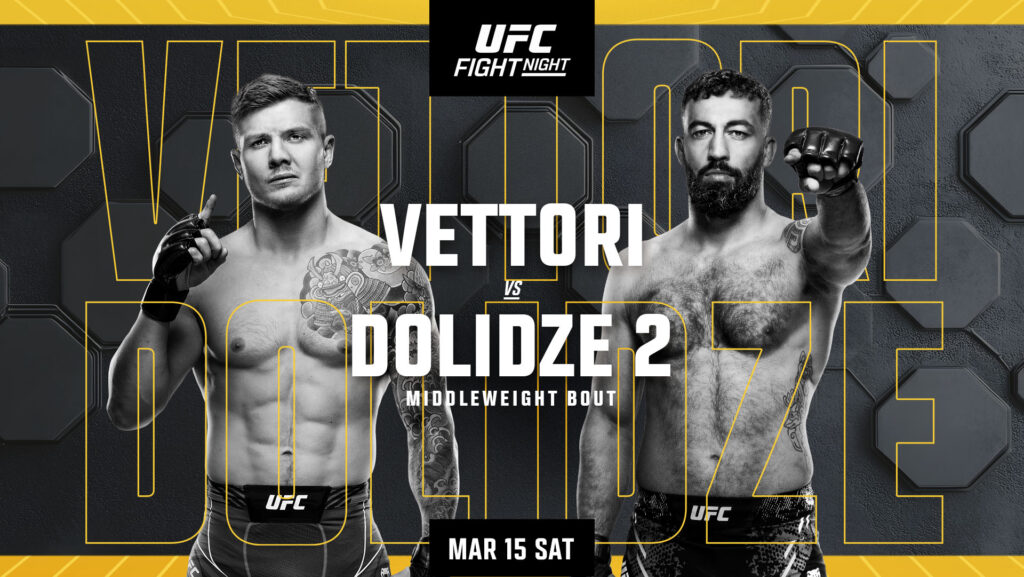 UFC Fight Night: Vettori vs. Dolidze 2 - Cartelera y Horarios En Vivo