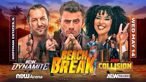 Cartelera AEW Dynamite: Beach Break 14 de mayo 2025 En Vivo