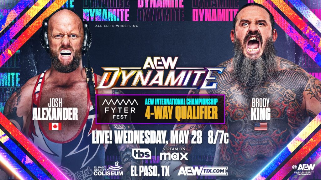 Cartelera AEW Dynamite 28 de mayo de 2025 En Vivo