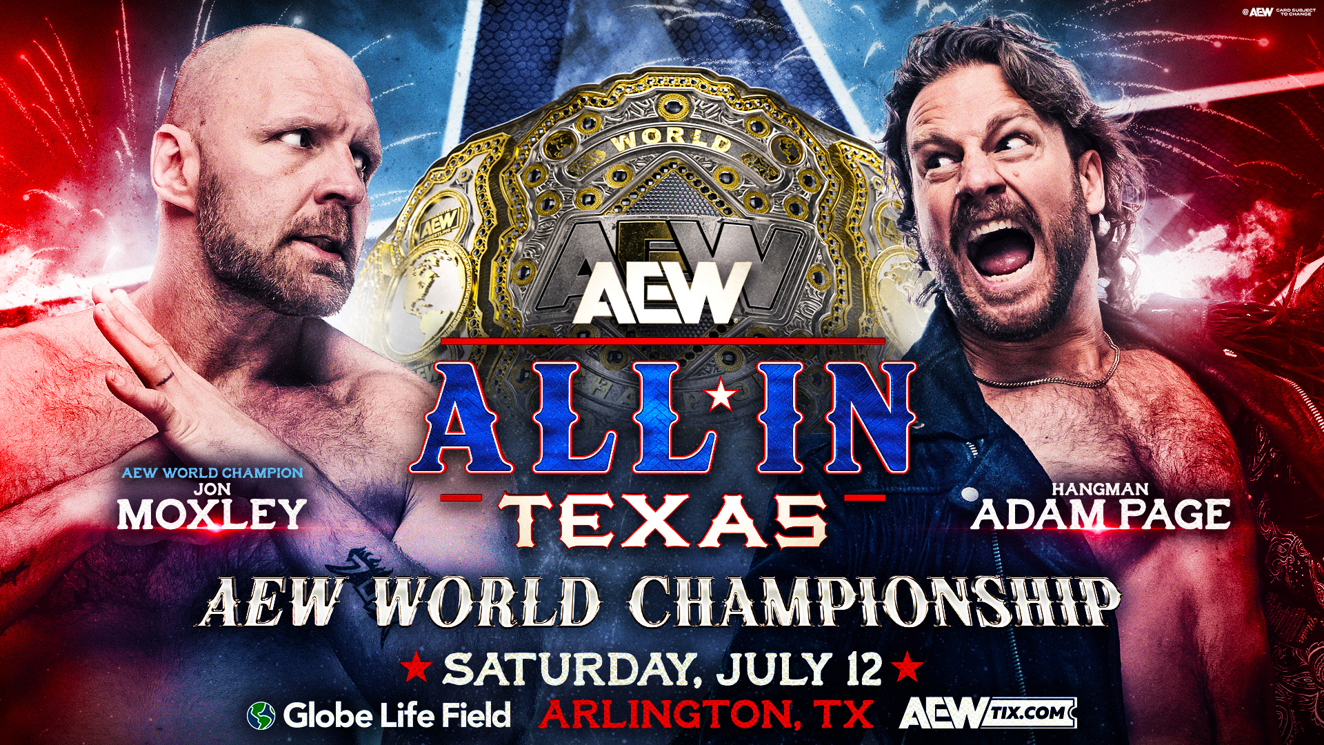 Cartelera AEW All In: Texas 12 de julio 2025 En Vivo