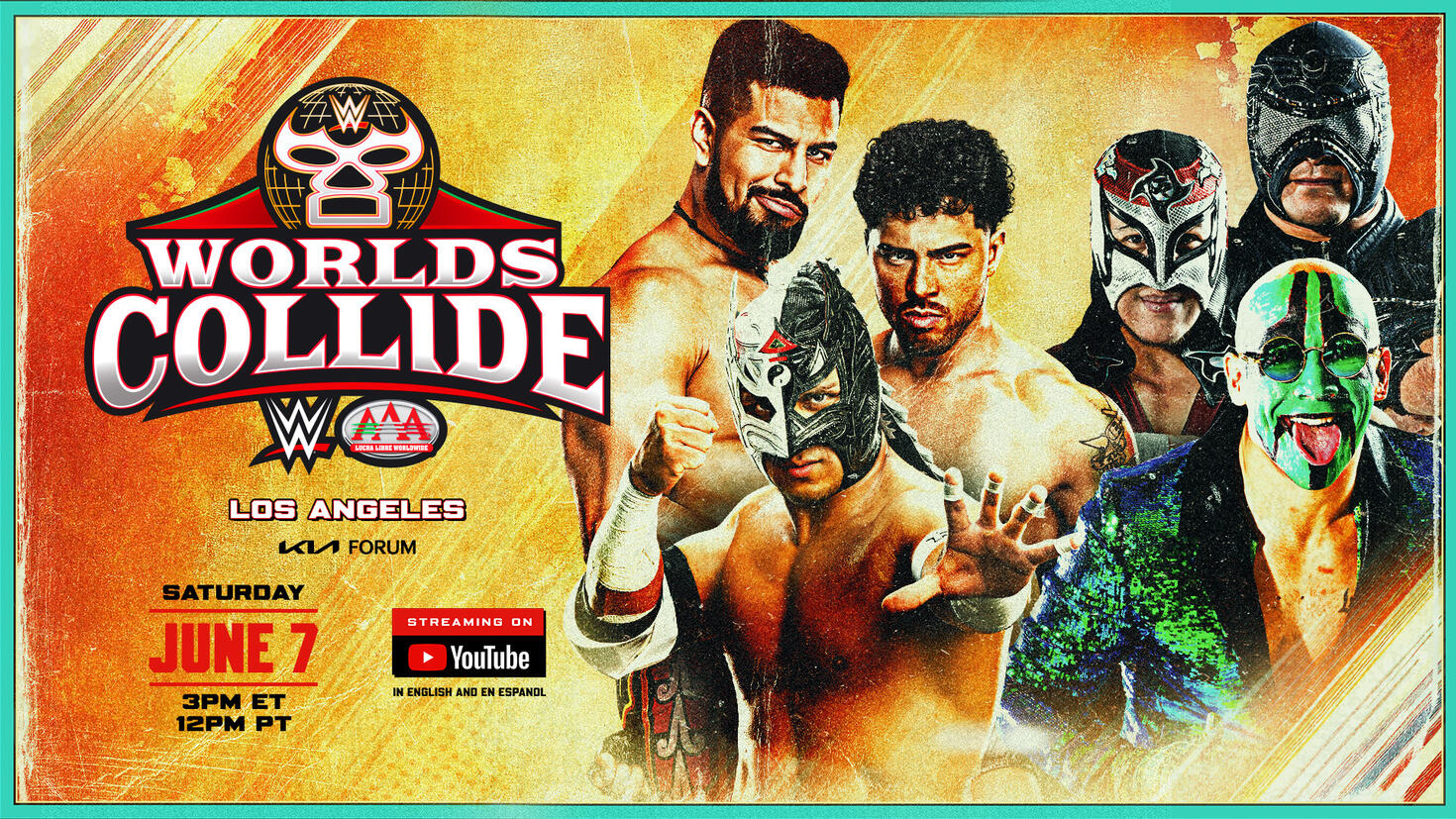 Cartelera WWE Worlds Collide 7 de junio 2025 En Vivo