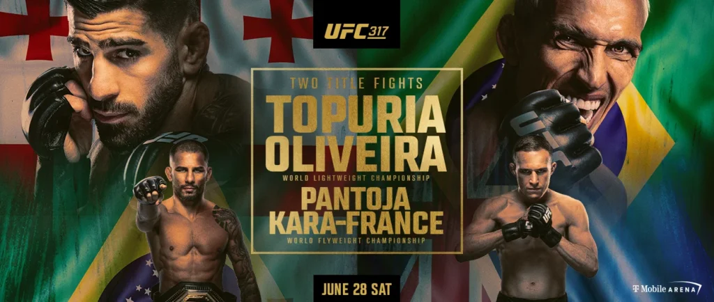 UFC 317: Topuria vs. Oliveira - Cartelera, Horarios y Cómo ver En Vivo