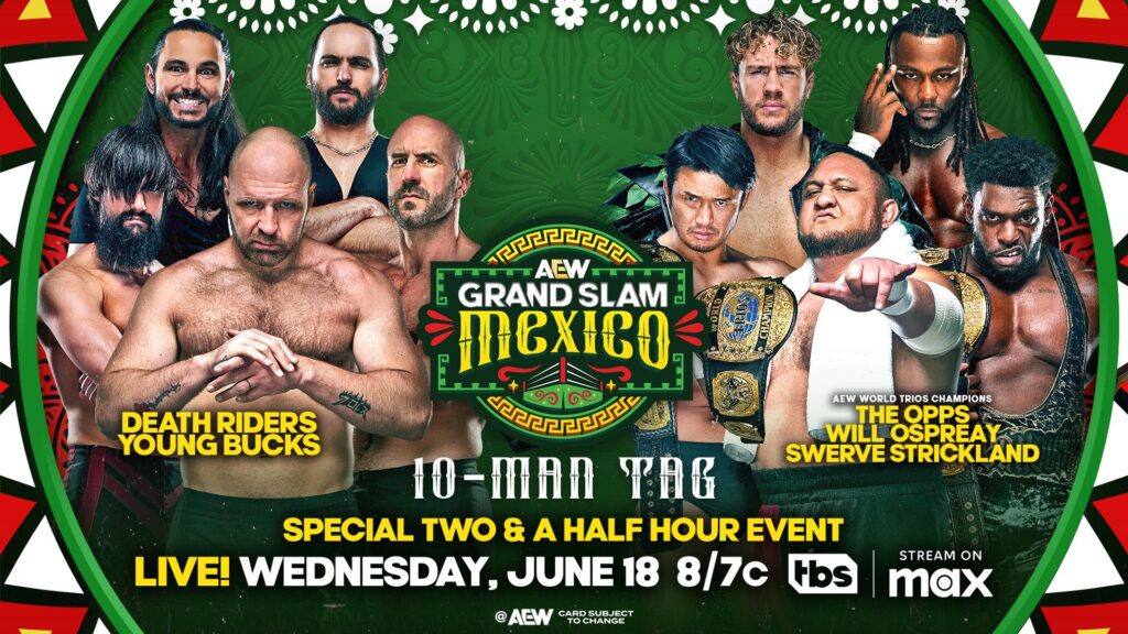 Cartelera AEW Grand Slam México – 18 de junio 2025 En Vivo