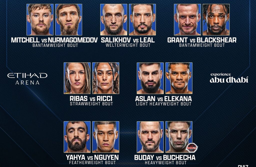 UFC Fight Night: Whittaker vs. De Ridder – Cartelera y Horarios En Vivo