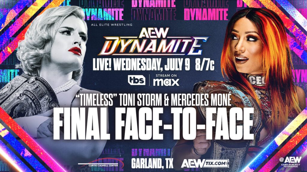Cartelera AEW Dynamite del 9 de julio 2025 En Vivo