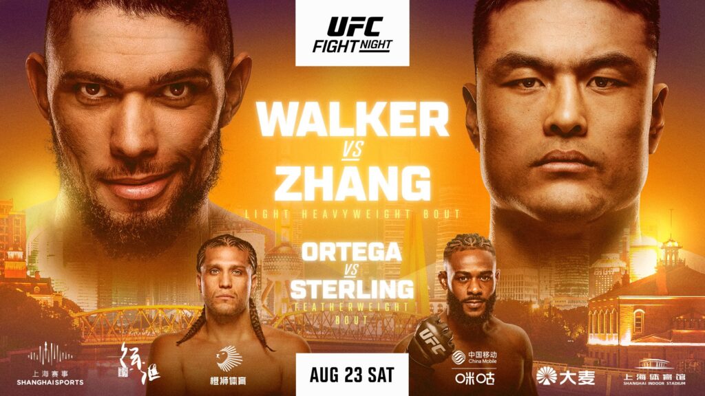 UFC Fight Night: Walker vs. Zhang – Cartelera y Horarios En Vivo