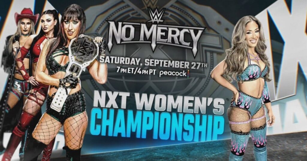 Cartelera WWE NXT No Mercy 27 de septiembre 2025 En Vivo