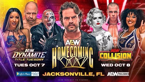 Cartelera AEW Collision: Homecoming 11 de octubre 2025 En Vivo